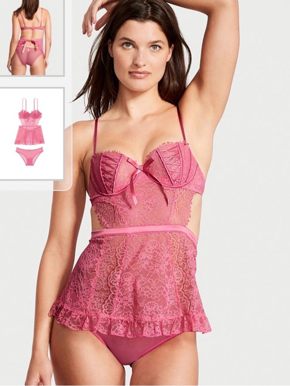 Victoria’s Secret dahlia pink wicked baby doll
